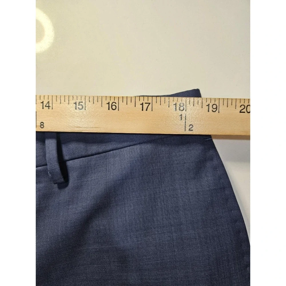 VITALE BARBERIS Navy Trousers Slim Fit Pants 37x31 Banana Republic Super‎ 150s